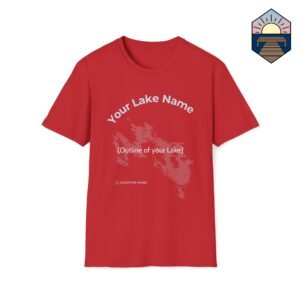 Customizable Lake Outline T-Shirt